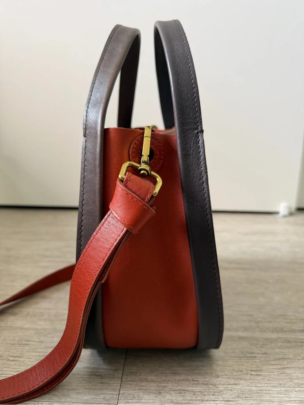 Madewell Sydney Leather Crossbody in Colorblock